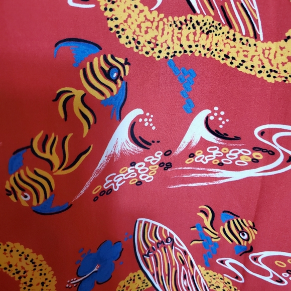 Western Aloha Keoni Surfboard Hawaiian Dress - Picture 6 of 9